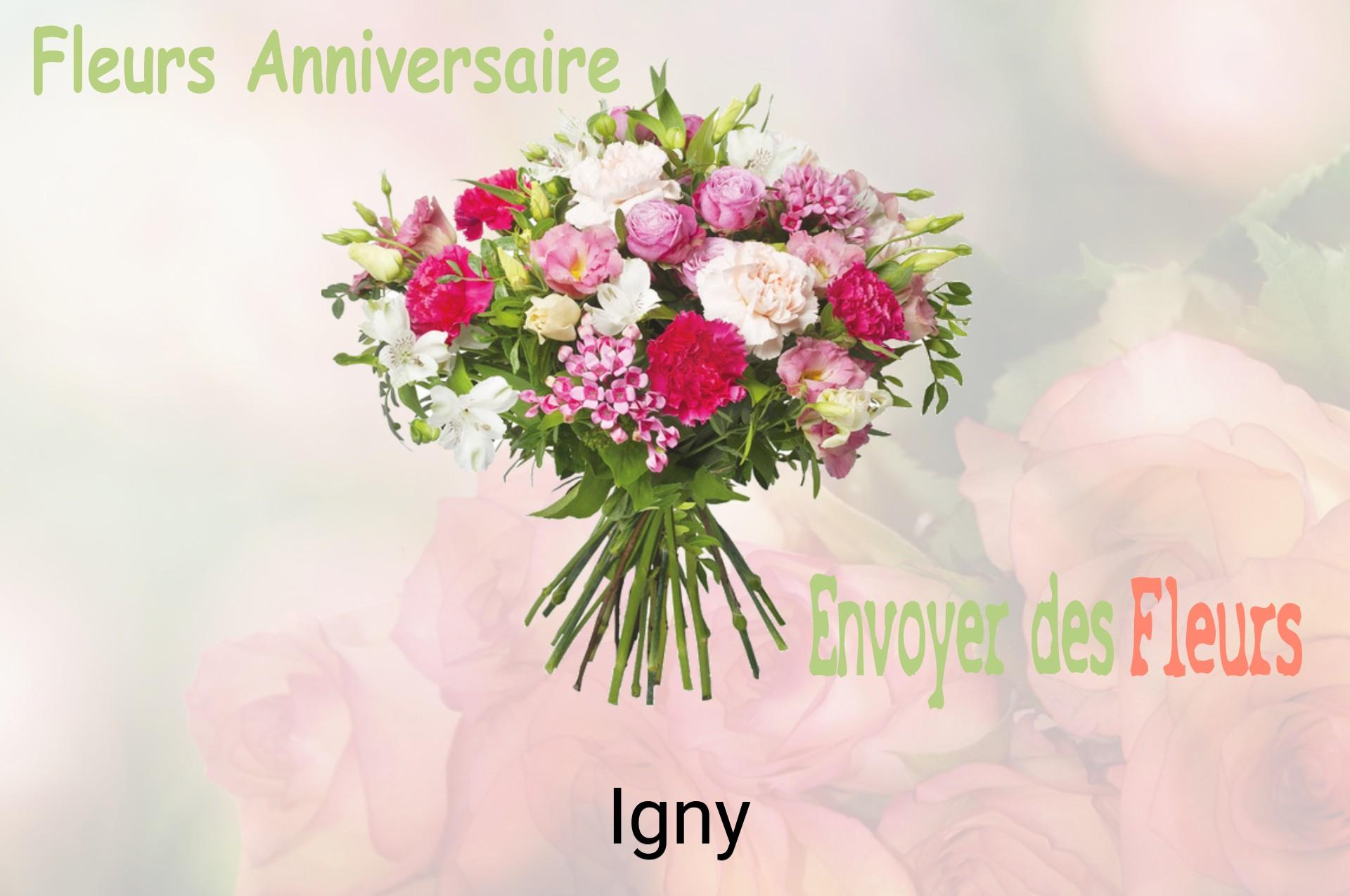 Bouquet de fleurs d’anniversaire livré à Igny