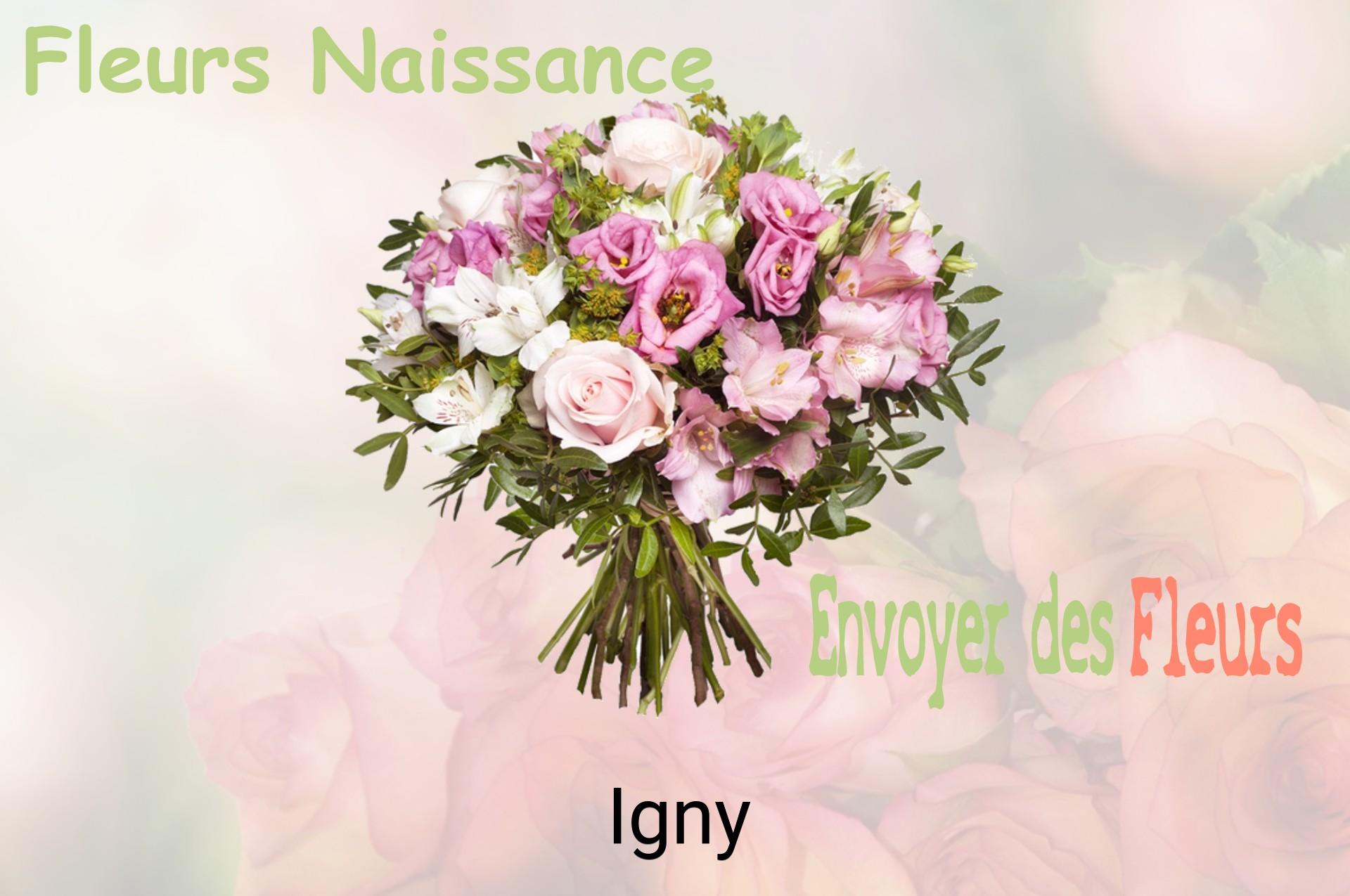 Bouquet de fleurs de naissance livré à Igny